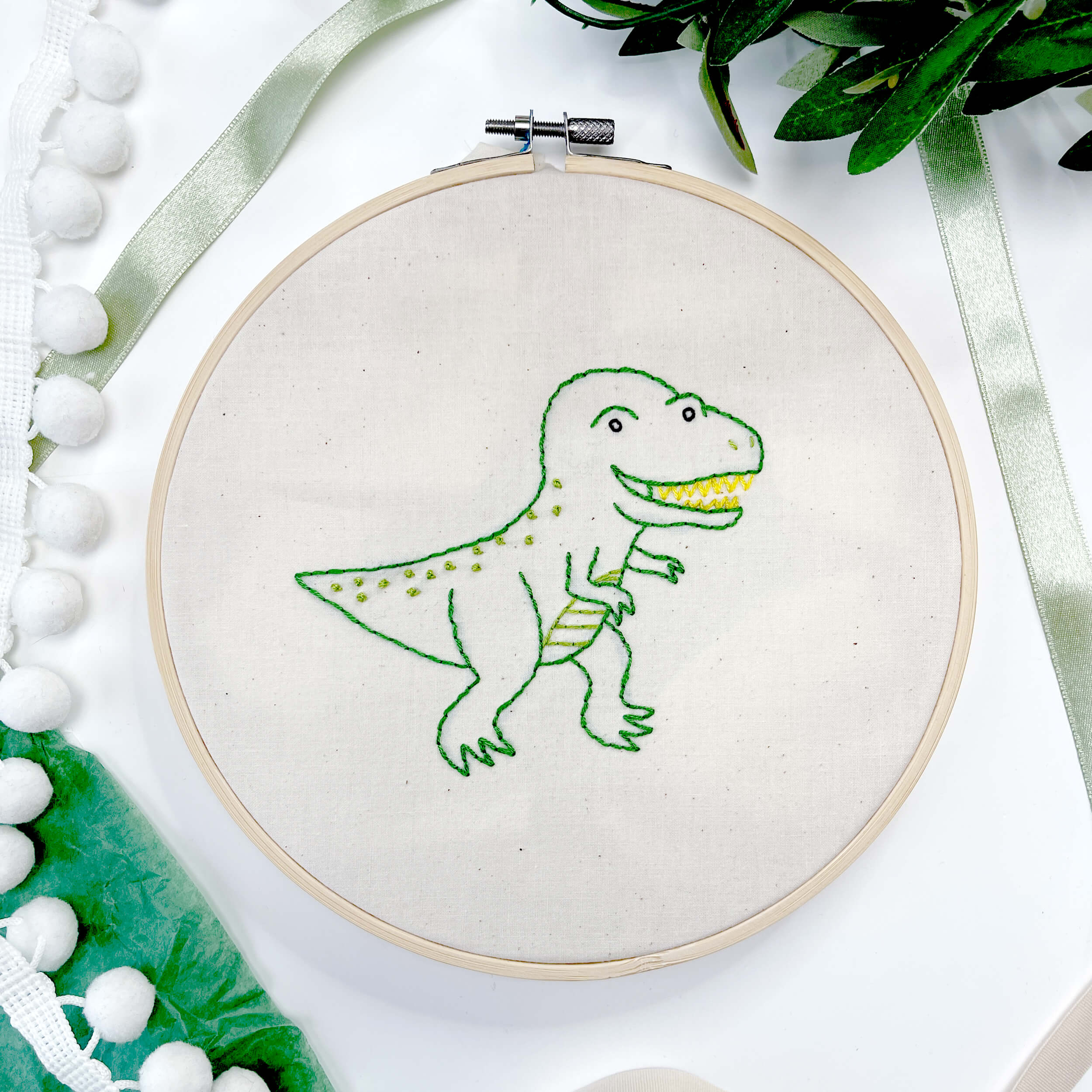 Dinosaur Yarn Embroidery Kit, Trex Craft Project, First Sewing Learn To  Embroider Kit For Kids, Boy Montesorri Toys - Yahoo Shopping