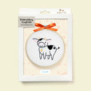 Cow embroidery kit