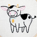 Cow embroidery kit