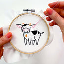 Cow embroidery kit