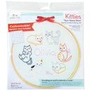 Kitties embroidery kit for beginners - customizable