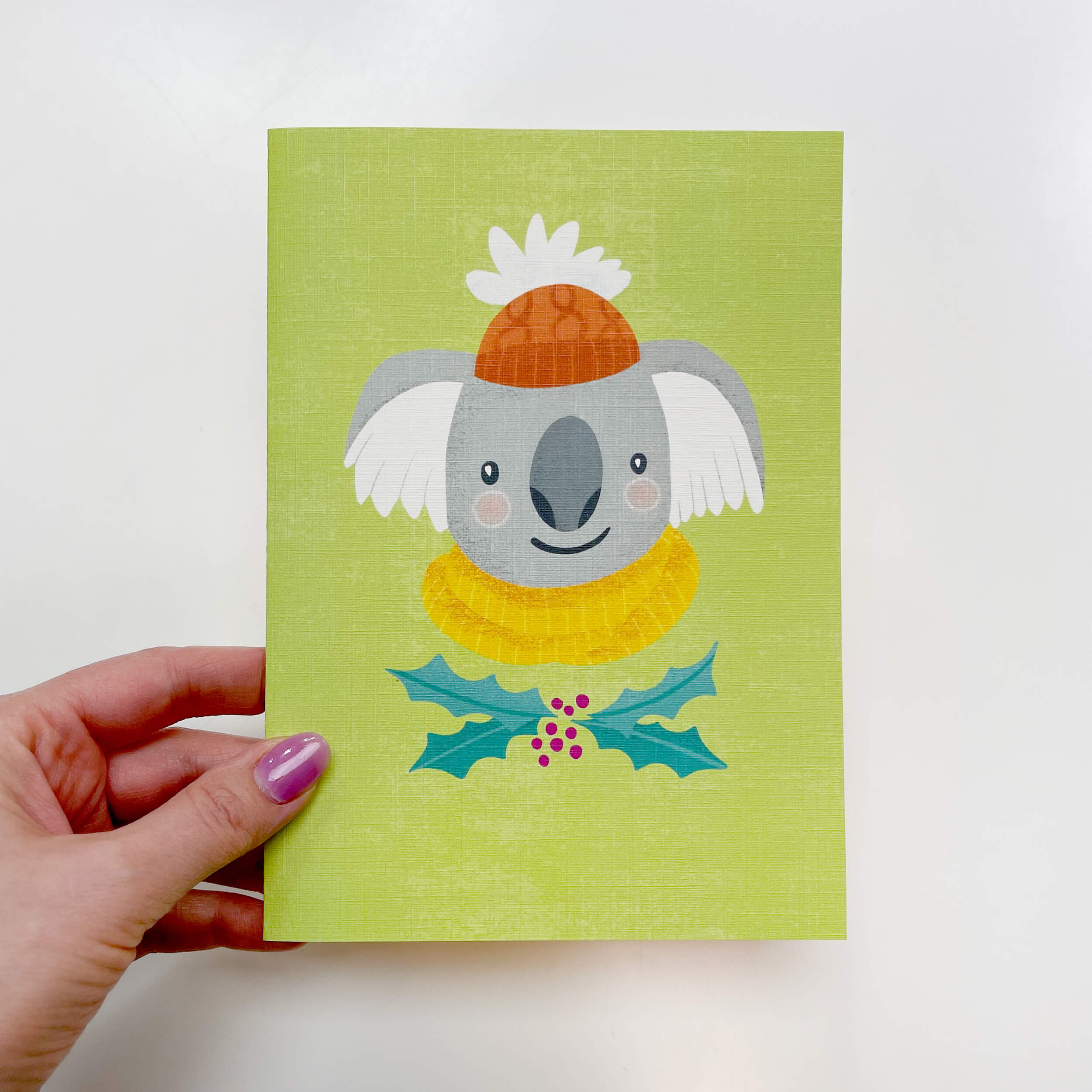 Winter Koala Greeting Card