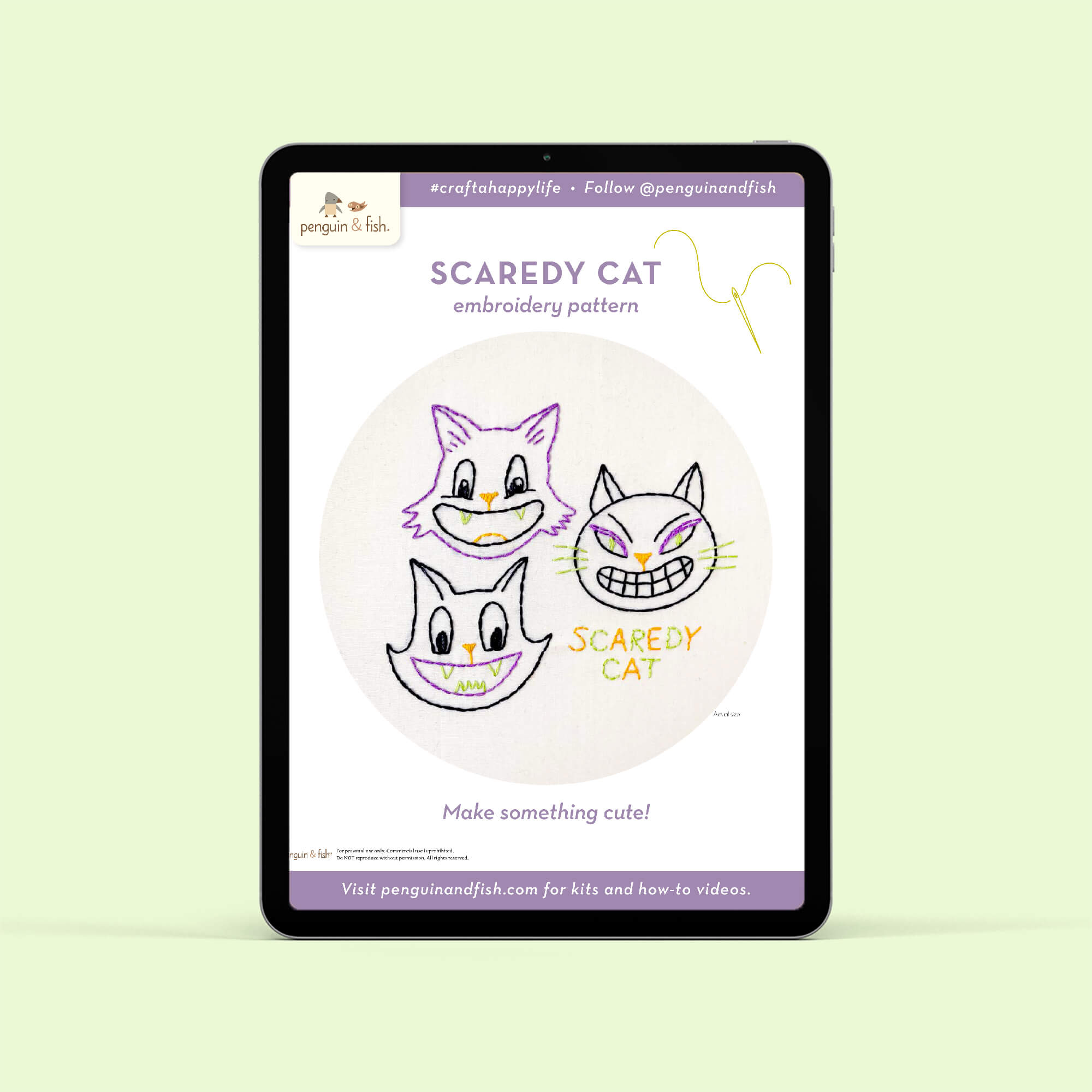 Scaredy Cat PDF Pattern
