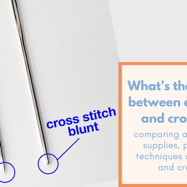 What's the difference between hand embroidery and cross-stitch? what-s-the-difference-between-hand-embroidery-and-cross-stitch