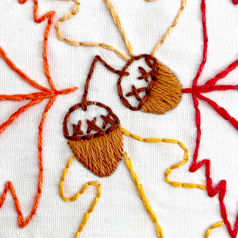 Autumn Collage embroidery kit