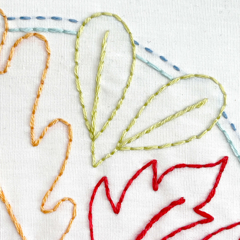 Autumn Collage embroidery kit