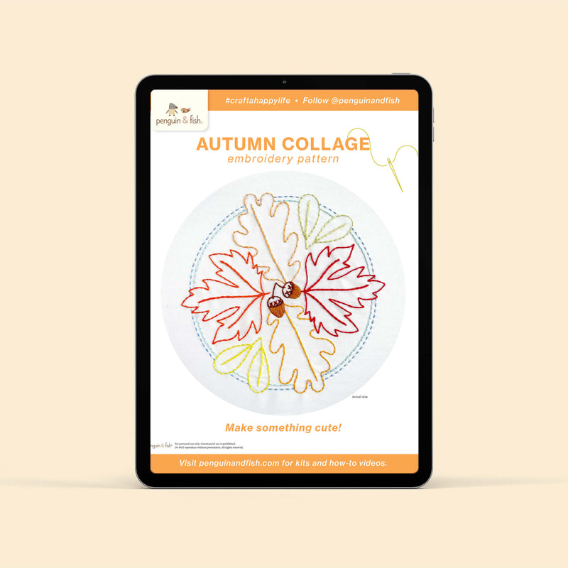 Autumn Collage - PDF pattern