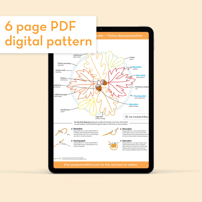 Autumn Collage - PDF pattern