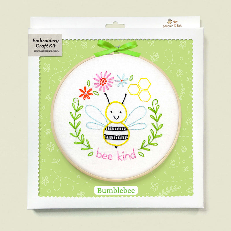 Bee Happy Embroidery Kit Bundle