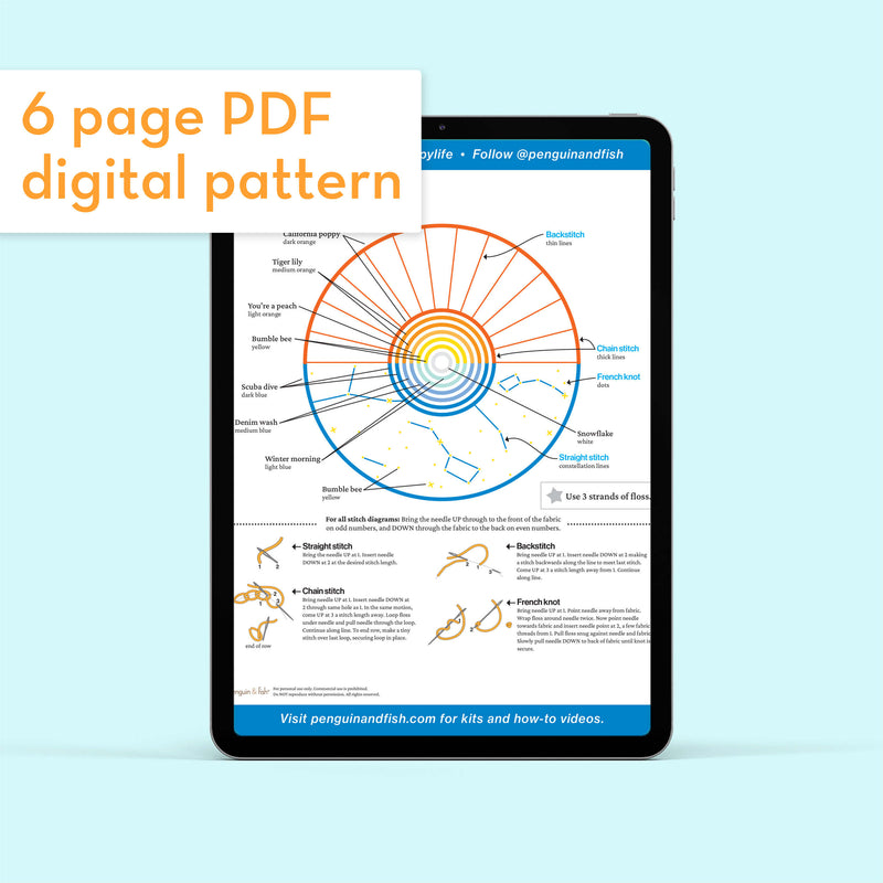 Constellations - PDF pattern