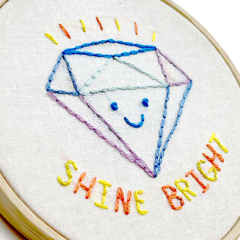 Diamond 4-inch embroidery kit