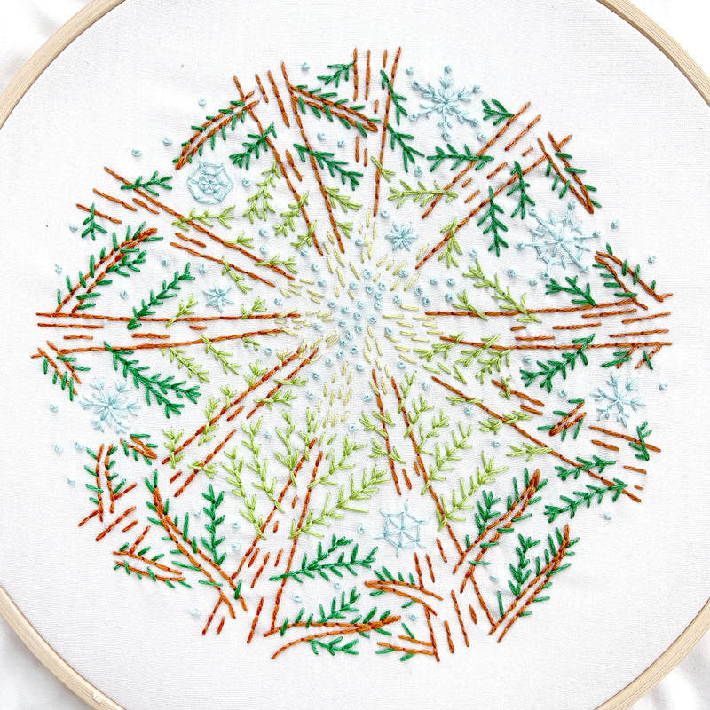 Forest embroidery kit