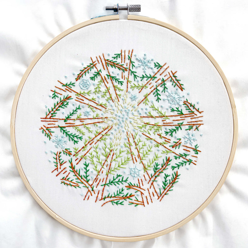 Forest embroidery kit