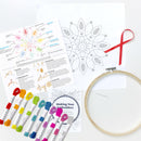Rainbow Kaleidoscope embroidery kit