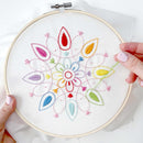 Rainbow Kaleidoscope embroidery kit