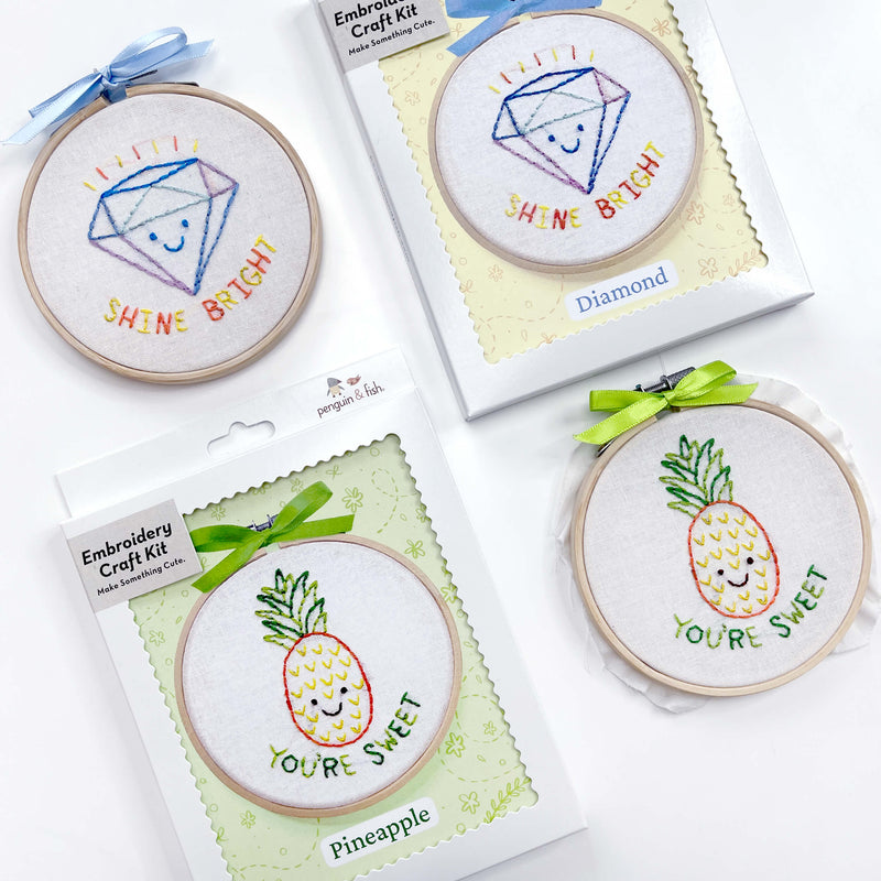 Little Encouragements- 2 embroidery kit bundle