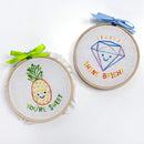 Little Encouragements- 2 embroidery kit bundle