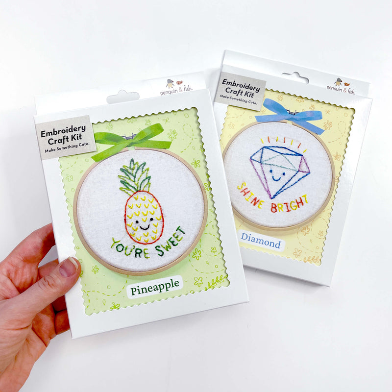 Little Encouragements- 2 embroidery kit bundle