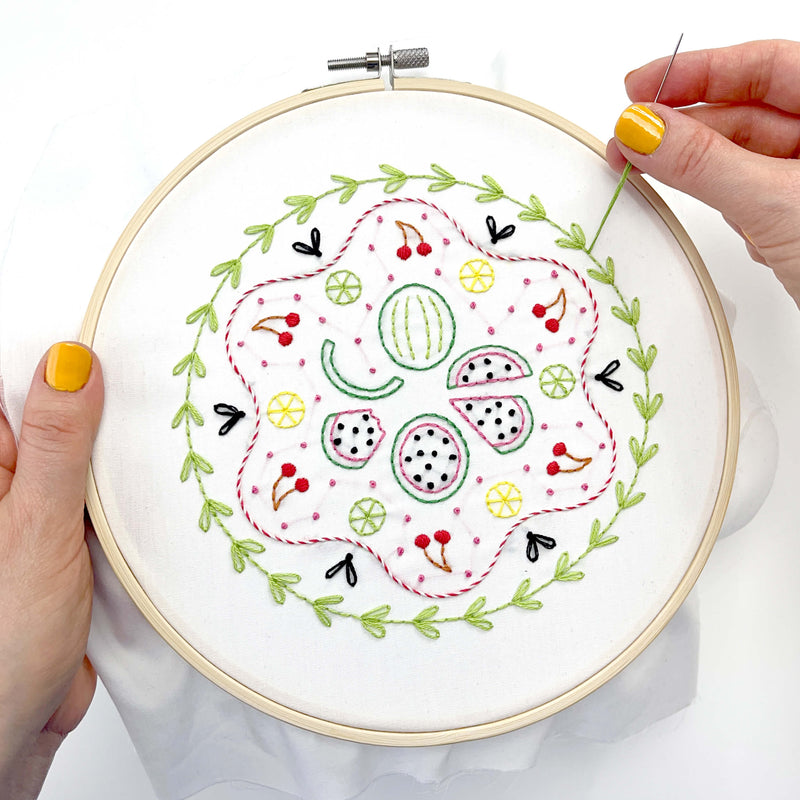 Picnic embroidery kit