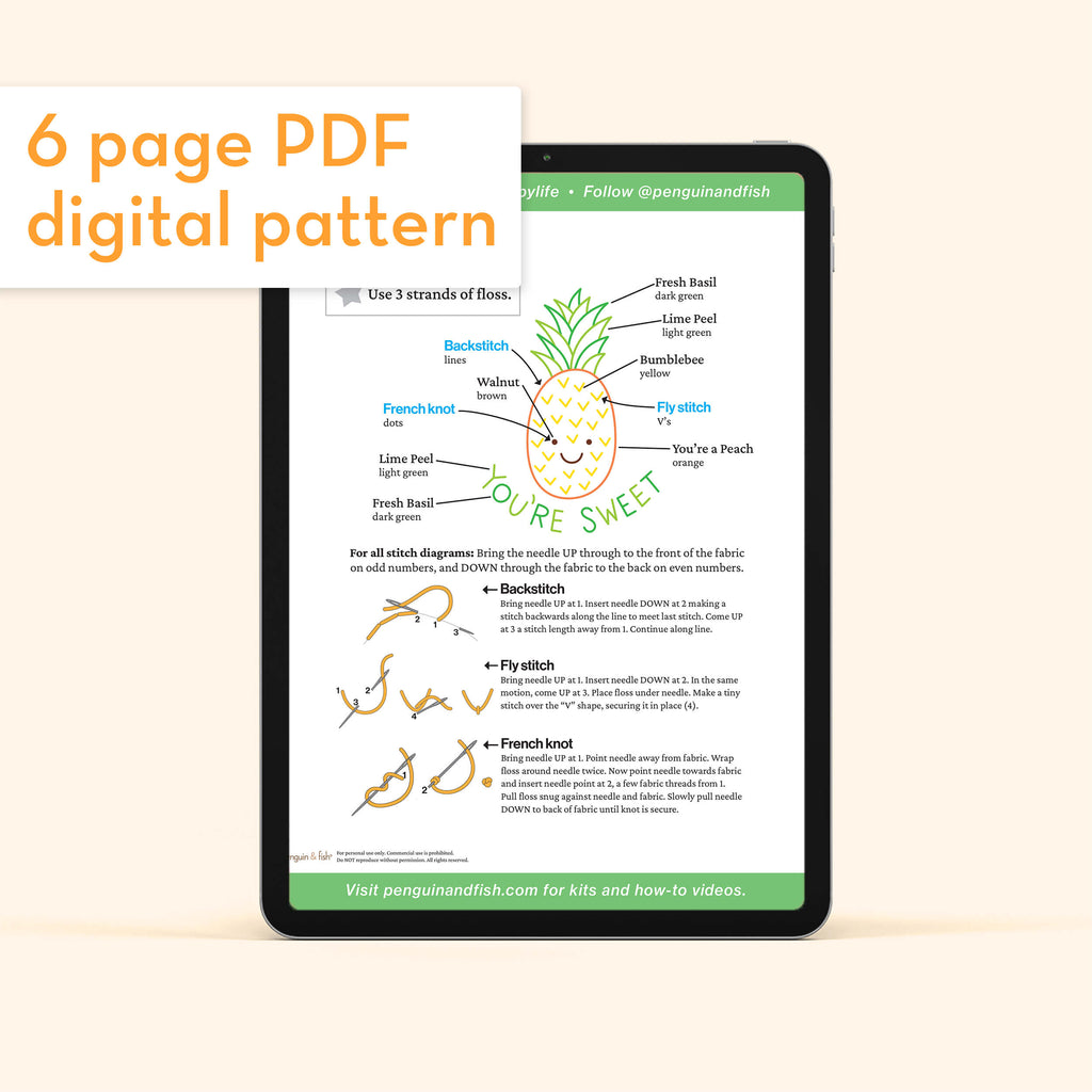 Pinaapple Pattern Pineapple - PDF pattern