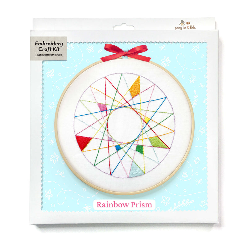 Rainbow Prism embroidery kit