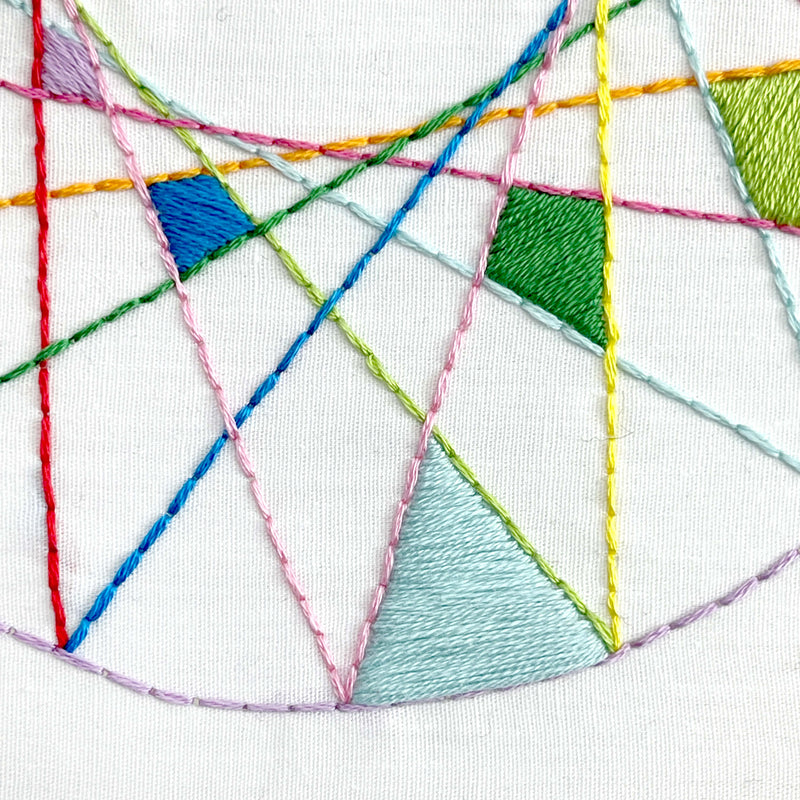 Rainbow Prism embroidery kit