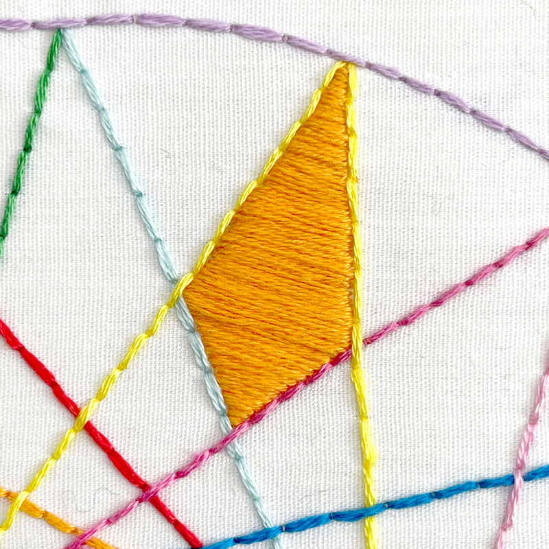 Rainbow Prism embroidery kit