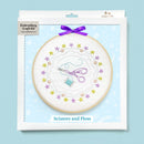 Scissors and Floss embroidery kit