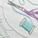 Scissors and Floss embroidery kit