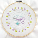 Scissors and Floss embroidery kit