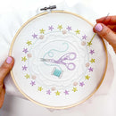 Scissors and Floss embroidery kit