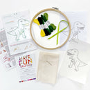 Tyranno embroidery kit for beginners