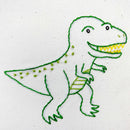 Tyranno embroidery kit for beginners