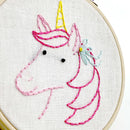 Unicorn 4-inch embroidery kit