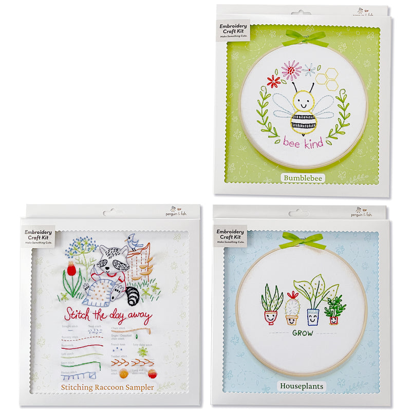 Bee Happy Embroidery Kit Bundle