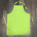 Apron with large pockets - lime