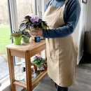 Apron with large pockets - navy