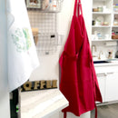 Apron with large pockets - sage