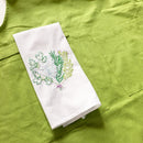 Apron with large pockets - lime