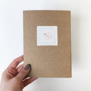 Blank kraft paper card and envelope - set of 2
