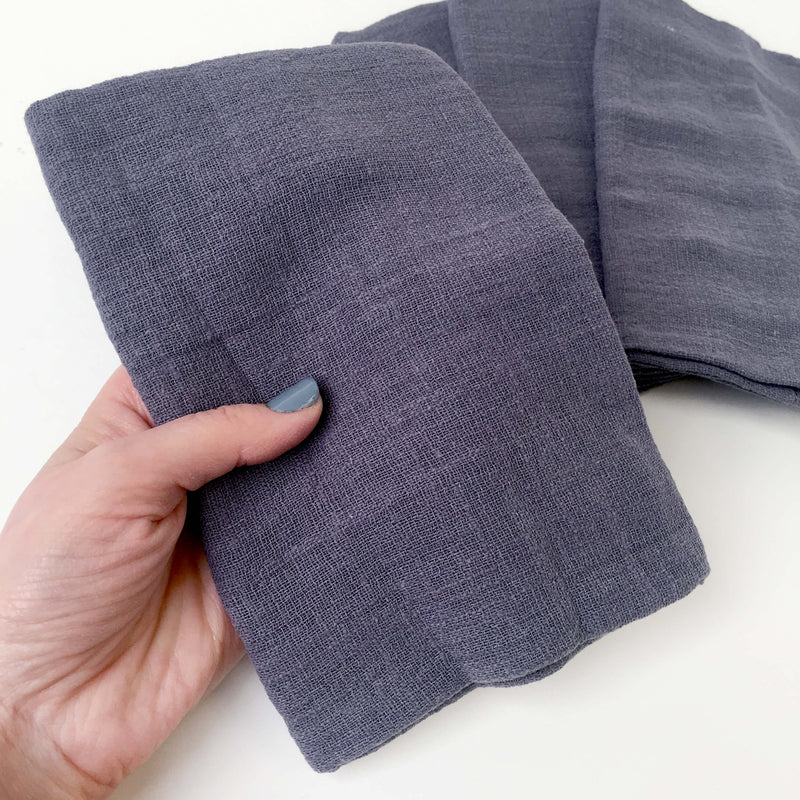 Dark grey cloth napkins - set of 4