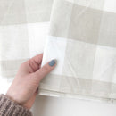 Farmhouse style cream checkered dish towel - set of 2