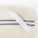 Vintage style blue striped dish towel - set of 2