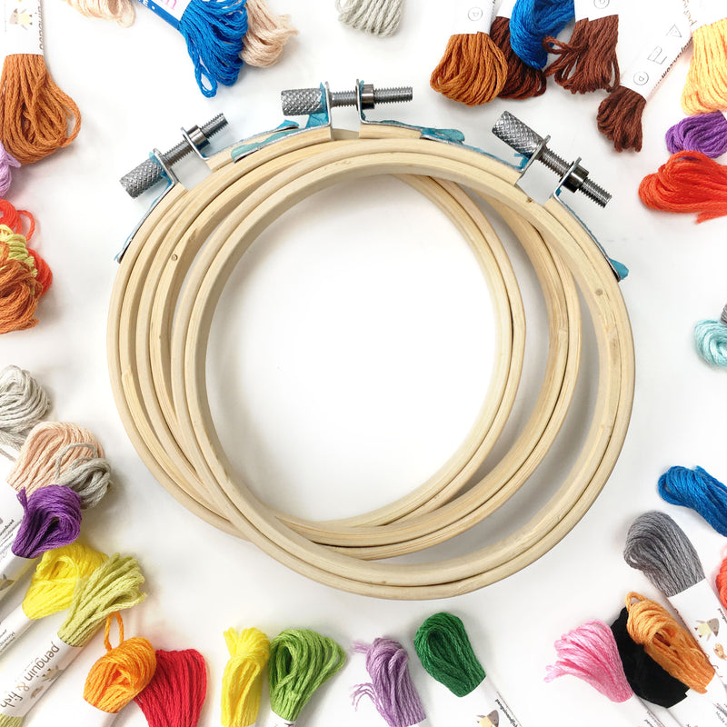 4-inch embroidery hoop - pack of 3