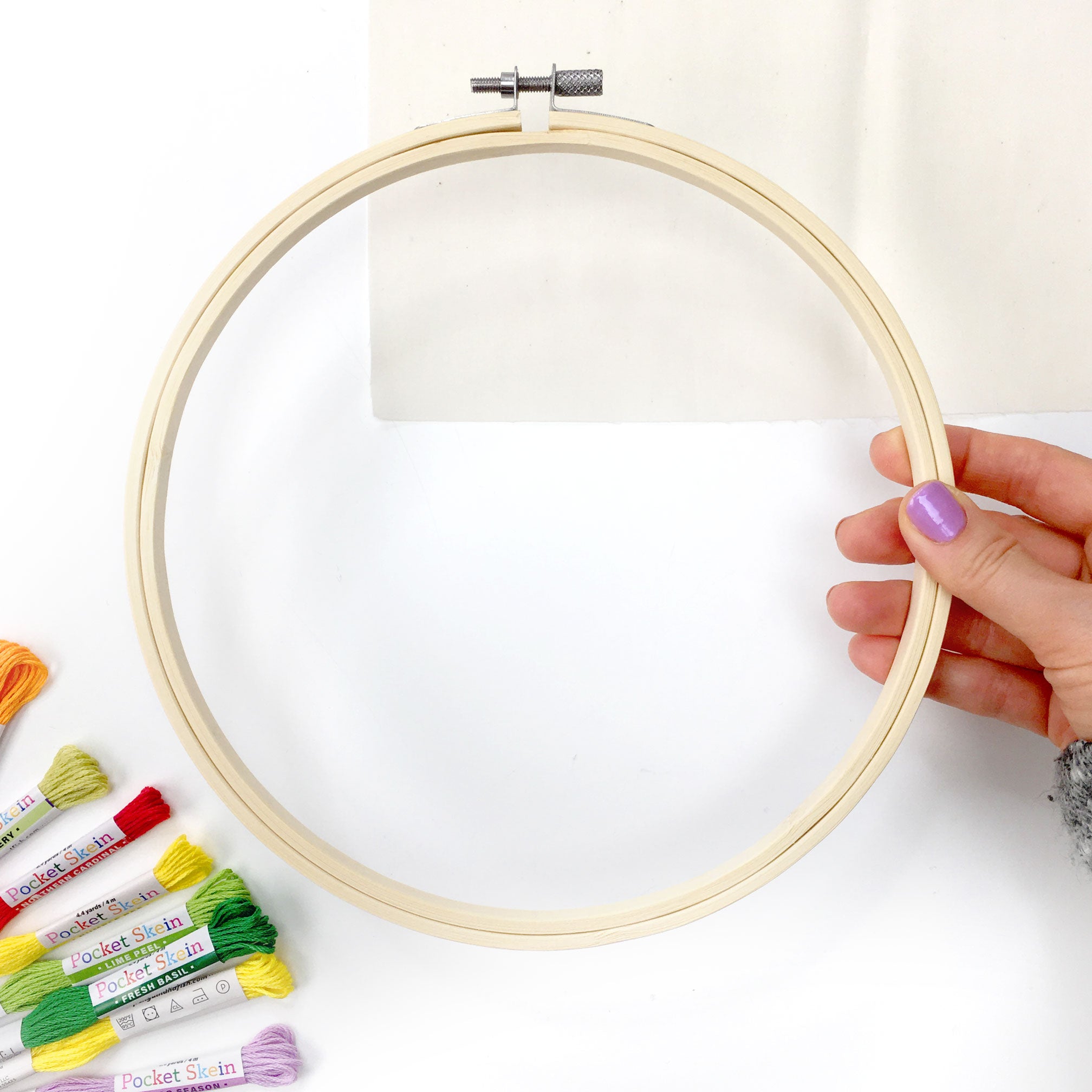 8-inch embroidery hoop - pack of 3