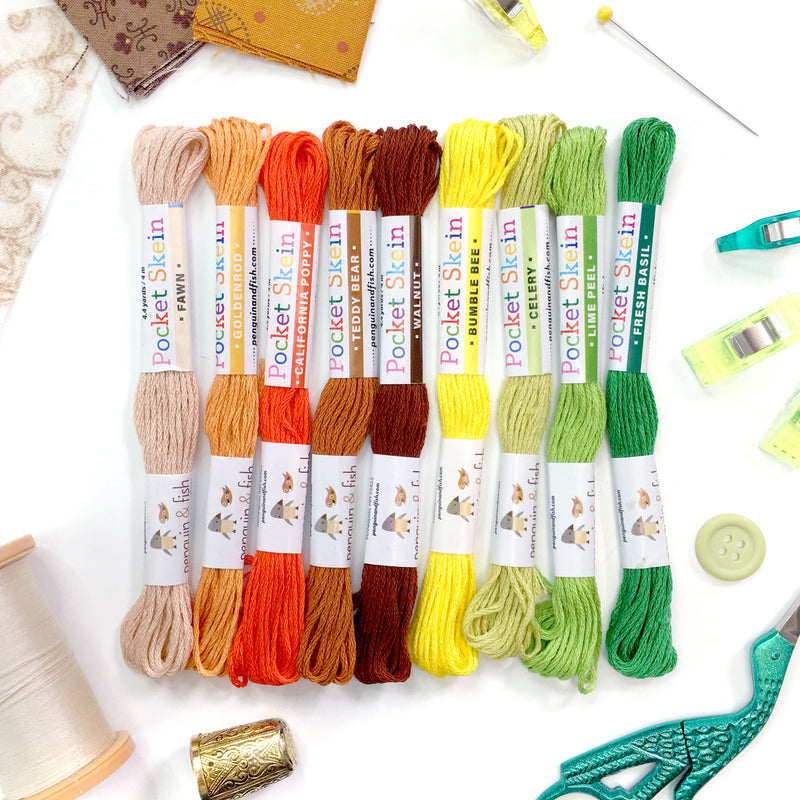 Autumn Days embroidery floss - 9 skeins