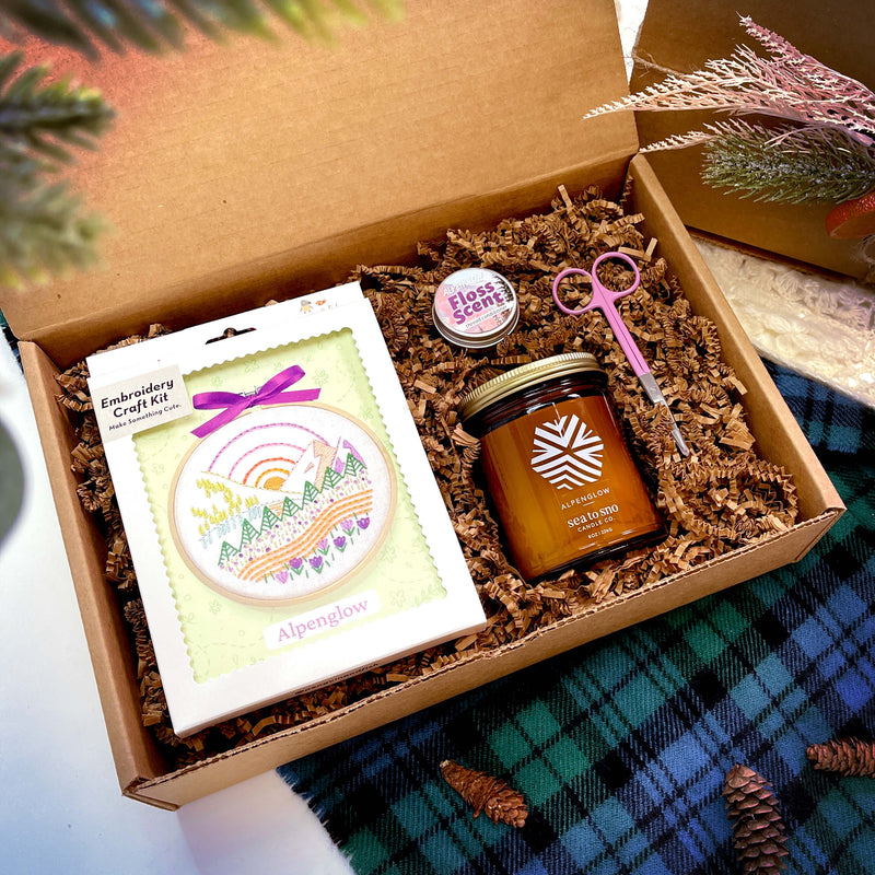 Relax & Craft Scented Embroidery Gift Box - Alpenglow