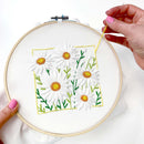 April Daisy embroidery kit