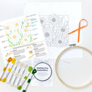 April Daisy embroidery kit