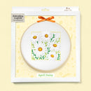 April Daisy embroidery kit
